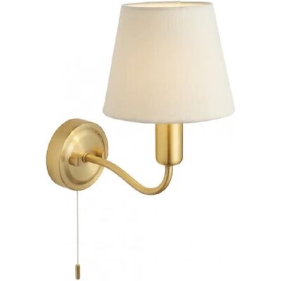 Netlighting Conway Classic Applique Murale Satin Brass & Ivoire - Applique Murale - Publicité Netlighting Conway Classic Applique Murale Satin Brass & Ivoire - Applique Murale - Publicité