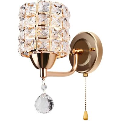 STOEX Lampe Murale Moderne Crystal Applique Élégant Cylindre Créatif - Applique Murale - Publicité STOEX Lampe Murale Moderne Crystal Applique Élégant Cylindre Créatif - Applique Murale - Publicité
