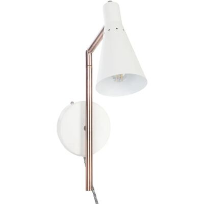 ATMOSPHERA Applique en fer Bren - H. 47 cm - Blanc - Publicité ATMOSPHERA Applique en fer Bren - H. 47 cm - Blanc - Publicité