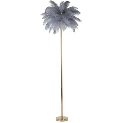 Lampadaire Mauro Ferretti Palm L - 3 lumières, abat-jour plumas, 160cm - Gris - Publicité Lampadaire Mauro Ferretti Palm L - 3 lumières, abat-jour plumas, 160cm - Gris - Publicité
