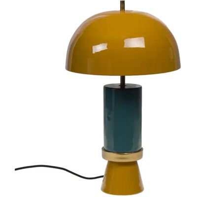 Amadeus Lampe à poser rétro - Jaune - Publicité Amadeus Lampe à poser rétro - Jaune - Publicité
