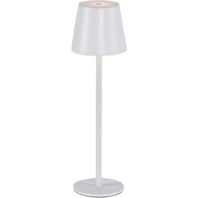 Lampe de table LED portable blanche EURIA de Leuchten Direkt - Publicité Lampe de table LED portable blanche EURIA de Leuchten Direkt - Publicité