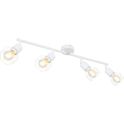 Globo Lighting Xara I Rail d'éclairage blanc E14 4 lampes - Publicité Globo Lighting Xara I Rail d'éclairage blanc E14 4 lampes - Publicité