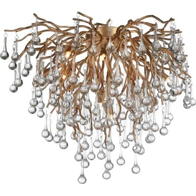 Lampe de plafond en laiton Icicle de Paul Neuhaus - 9 G9 40W 50cm - Publicité Lampe de plafond en laiton Icicle de Paul Neuhaus - 9 G9 40W 50cm - Publicité