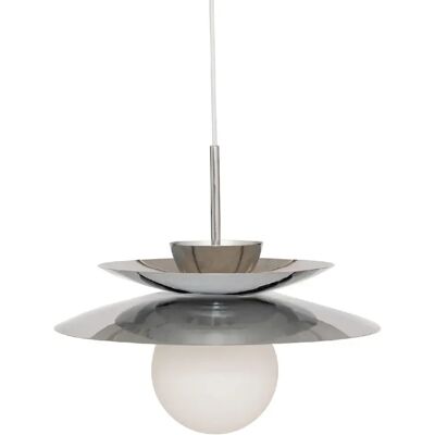 ATMOSPHERA Suspension en acier et en verre OMIA - Argent - Publicité ATMOSPHERA Suspension en acier et en verre OMIA - Argent - Publicité