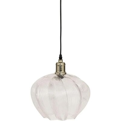 ATMOSPHERA Lampe Suspension en Verre Phylas 37cm Transparent - Publicité ATMOSPHERA Lampe Suspension en Verre Phylas 37cm Transparent - Publicité
