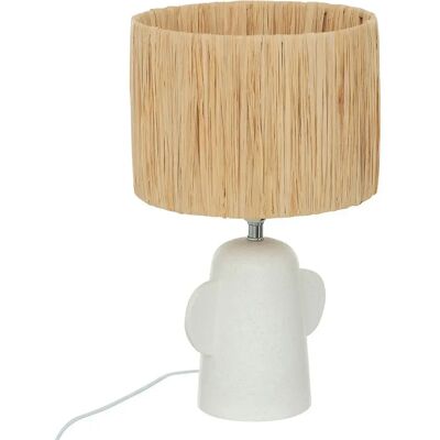 ATMOSPHERA Lampe à Poser Design Raia 38cm Blanc - Publicité ATMOSPHERA Lampe à Poser Design Raia 38cm Blanc - Publicité