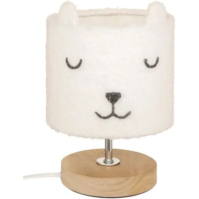 ATMOSPHERA Lampe à Poser Bouclette Toxey 23cm Blanc - Publicité ATMOSPHERA Lampe à Poser Bouclette Toxey 23cm Blanc - Publicité