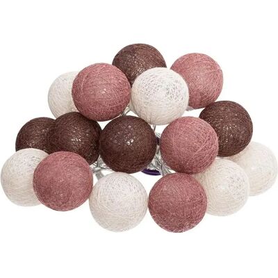 ATMOSPHERA Guirlande Led 16 Boules Dune 255cm Multicolore - Publicité ATMOSPHERA Guirlande Led 16 Boules Dune 255cm Multicolore - Publicité
