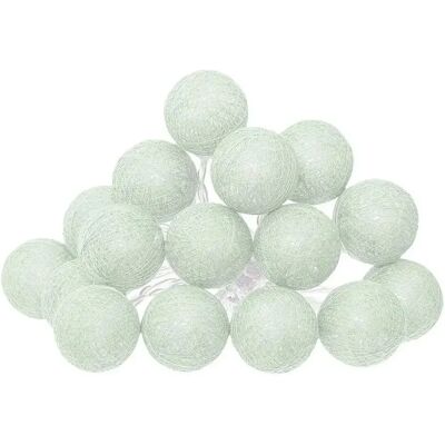 ATMOSPHERA Guirlande Led 16 Mini Boules 255cm Vert Céladon - Publicité ATMOSPHERA Guirlande Led 16 Mini Boules 255cm Vert Céladon - Publicité
