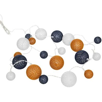 ATMOSPHERA Guirlande Lumineuse 20 Boules LED 340cm Orange - Publicité ATMOSPHERA Guirlande Lumineuse 20 Boules LED 340cm Orange - Publicité
