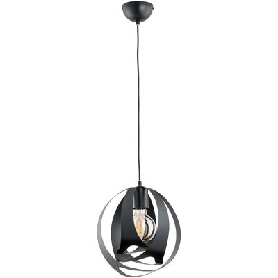 Suspension noire abat-jour unique E27 15W WAVE Alfa - Publicité Suspension noire abat-jour unique E27 15W WAVE Alfa - Publicité