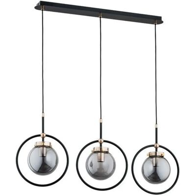 Suspension industrielle AKIRA noire/or 3xE14 10W Alfa - Publicité Suspension industrielle AKIRA noire/or 3xE14 10W Alfa - Publicité