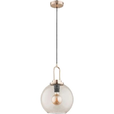 Suspension Septum boule métal laiton Ø25 E27 15W Alfa - Publicité Suspension Septum boule métal laiton Ø25 E27 15W Alfa - Publicité