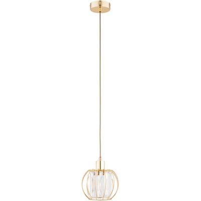 Alfa Suspension laiton verre cristal Ø20 E27 15W Kristal - Publicité Alfa Suspension laiton verre cristal Ø20 E27 15W Kristal - Publicité