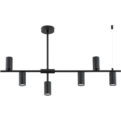 Suspension spots noire moderne 6xGU10 10W SAUR Alfa - Publicité Suspension spots noire moderne 6xGU10 10W SAUR Alfa - Publicité