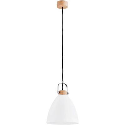 Suspension classique blanche bois HERMINA E27 Ø22 Alfa - Publicité Suspension classique blanche bois HERMINA E27 Ø22 Alfa - Publicité