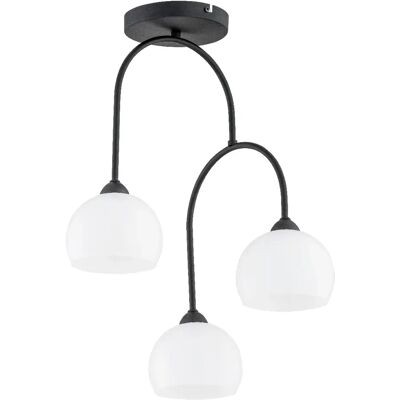Plafonnier RAVE Alfa noir/blanc 3xE14 bras tombants - Publicité Plafonnier RAVE Alfa noir/blanc 3xE14 bras tombants - Publicité
