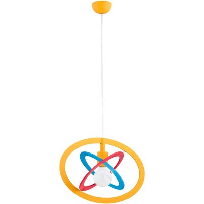 Suspension enfant multicolore bois E27 15W Alfa GRADI - Publicité Suspension enfant multicolore bois E27 15W Alfa GRADI - Publicité