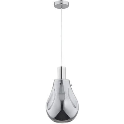 Suspension goutte d’eau chromée Tomber Alfa Ø21 E27 - Publicité Suspension goutte d’eau chromée Tomber Alfa Ø21 E27 - Publicité