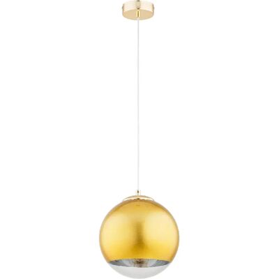 Alfa Suspension moderne dorée verre boule cuisine E27 Leila - Publicité Alfa Suspension moderne dorée verre boule cuisine E27 Leila - Publicité