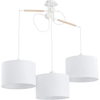 Alfa Suspension minimaliste blanche 3 abat-jour 3xE27 HILA - Publicité Alfa Suspension minimaliste blanche 3 abat-jour 3xE27 HILA - Publicité