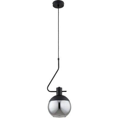 Suspension moderne noire verre fumé E27 Enigma Alfa - Publicité Suspension moderne noire verre fumé E27 Enigma Alfa - Publicité