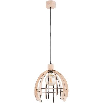 Suspension scandinave bois clair/noir E27 Alfa Ister - Publicité Suspension scandinave bois clair/noir E27 Alfa Ister - Publicité