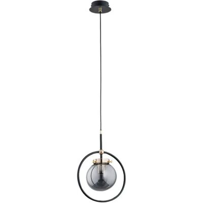 Suspension boule verre noir/doré AKIRA E27 Ø24 Alfa - Publicité Suspension boule verre noir/doré AKIRA E27 Ø24 Alfa - Publicité