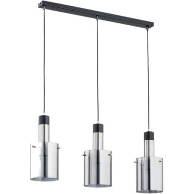 Suspension loft BELLA métal noire/chrome 3xE27 Alfa - Publicité Suspension loft BELLA métal noire/chrome 3xE27 Alfa - Publicité
