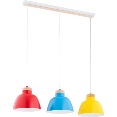 Suspension loft multi bois métal 3xE27 Lorien Alfa - Publicité Suspension loft multi bois métal 3xE27 Lorien Alfa - Publicité