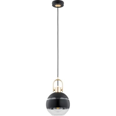 Suspension déco boule noir-or salon 1xE27 15W Derol Alfa - Publicité Suspension déco boule noir-or salon 1xE27 15W Derol Alfa - Publicité