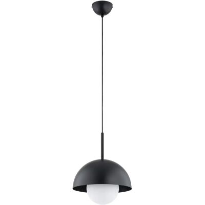 Suspension minimaliste noire dôme E14 10W Alfa NEON - Publicité Suspension minimaliste noire dôme E14 10W Alfa NEON - Publicité