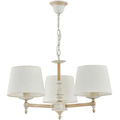 Suspension classique Roksana 3xE14 Ø55 blanc Alfa métal - Publicité Suspension classique Roksana 3xE14 Ø55 blanc Alfa métal - Publicité
