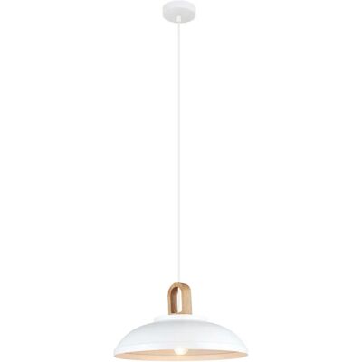 Suspension Blanche Italux Danito - E27 - Style Scandinave Moderne - Publicité Suspension Blanche Italux Danito - E27 - Style Scandinave Moderne - Publicité