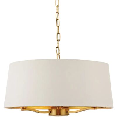 Collection Endon Harvey 3 Lumières Plafond - Blanc Vintage, Or Satiné - Publicité Collection Endon Harvey 3 Lumières Plafond - Blanc Vintage, Or Satiné - Publicité