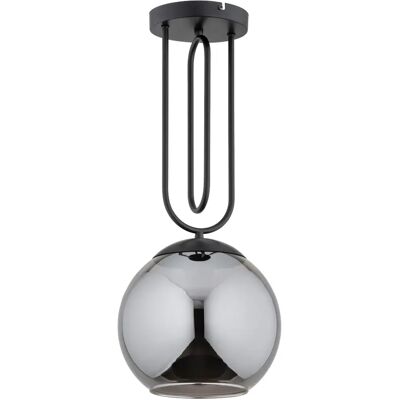 Suspension moderne boule verre fumé noir E27 Rita Alfa - Publicité Suspension moderne boule verre fumé noir E27 Rita Alfa - Publicité