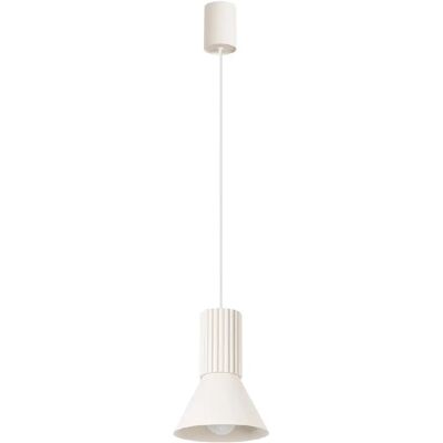 Sollux Lighting Suspension moderne beige cône strié E14 ESTRIA Sollux - Publicité Sollux Lighting Suspension moderne beige cône strié E14 ESTRIA Sollux - Publicité