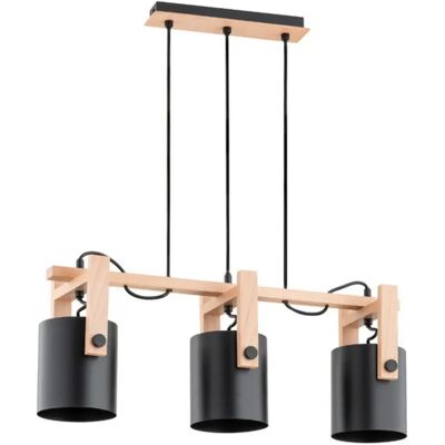 Suspension loft TROIS triple réglable bois noir Alfa - Publicité Suspension loft TROIS triple réglable bois noir Alfa - Publicité
