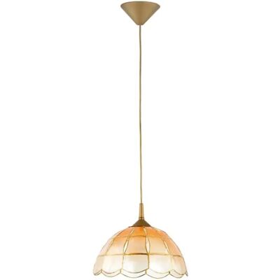 Suspension vintage dorée dégradé orange E27 Alfa Sole - Publicité Suspension vintage dorée dégradé orange E27 Alfa Sole - Publicité