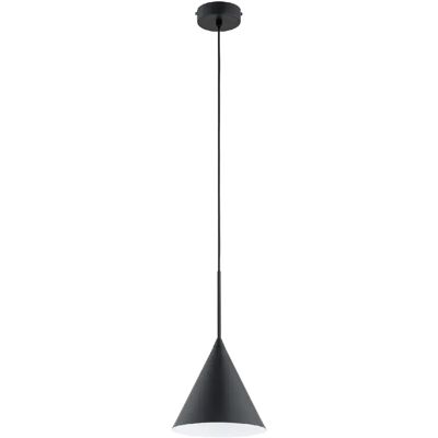 Alfa Suspension minimaliste noire cône cuisine E27 15W Fabo - Publicité Alfa Suspension minimaliste noire cône cuisine E27 15W Fabo - Publicité