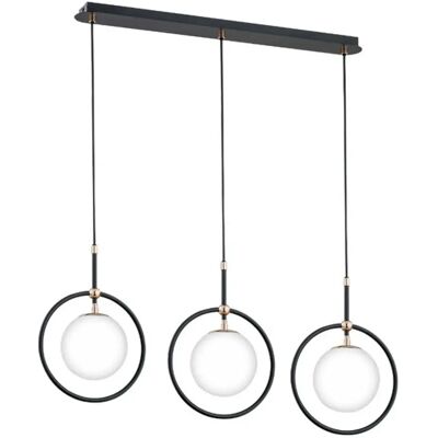Suspension AKIRA minimaliste triple noire 3xE14 Alfa - Publicité Suspension AKIRA minimaliste triple noire 3xE14 Alfa - Publicité