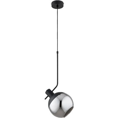 Suspension noire moderne Ø20 cm E27 métal/verre Alfa Velto - Publicité Suspension noire moderne Ø20 cm E27 métal/verre Alfa Velto - Publicité