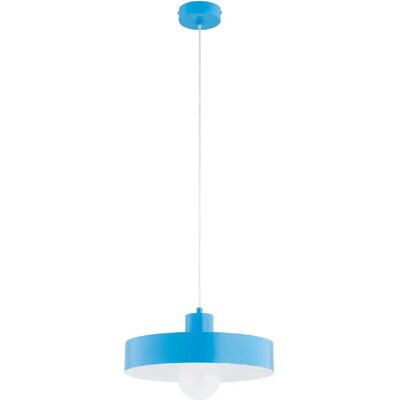 Suspension moderne bleue ronde Ø34 E27 Alfa Nevera - Publicité Suspension moderne bleue ronde Ø34 E27 Alfa Nevera - Publicité