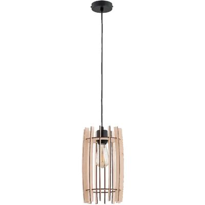 Suspension rustique bois noir BLAZAR Alfa 1xE27 15W - Publicité Suspension rustique bois noir BLAZAR Alfa 1xE27 15W - Publicité
