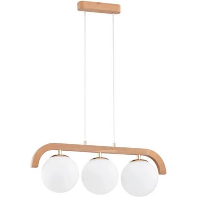 Suspension scandinave Kryza 3 globes blancs E14 Alfa - Publicité Suspension scandinave Kryza 3 globes blancs E14 Alfa - Publicité