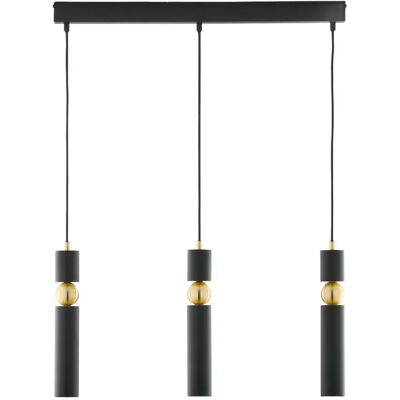 Jupiter Suspension 3 spots métal - Noir - Publicité Jupiter Suspension 3 spots métal - Noir - Publicité