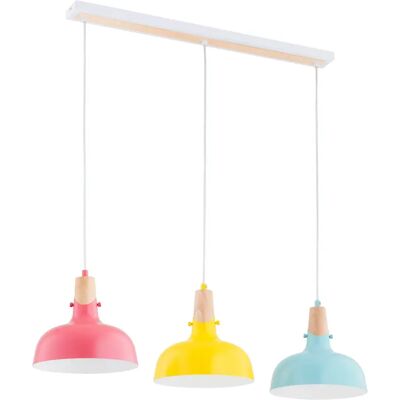 Suspension industrielle Alfa SOLO multicolore 3xE27 - Publicité Suspension industrielle Alfa SOLO multicolore 3xE27 - Publicité