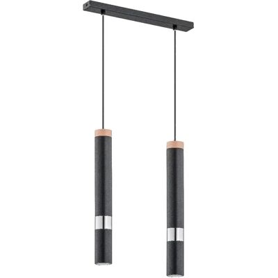 Suspension moderne noir argent 2xG9 10W PARNA Alfa - Publicité Suspension moderne noir argent 2xG9 10W PARNA Alfa - Publicité