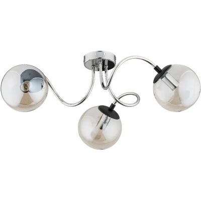Alfa Plafonnier moderne chromé bras ondulés 3xE14 10W DEXA - Publicité Alfa Plafonnier moderne chromé bras ondulés 3xE14 10W DEXA - Publicité